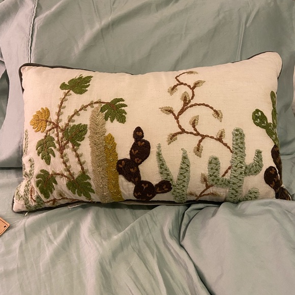 Cost Plus World Market Other - World Market Cacti Themed Lumbar Pillow- NWT